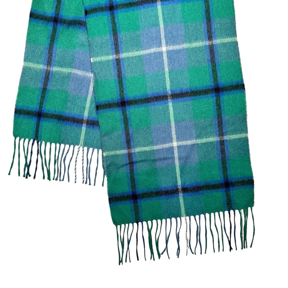 LOCHMERE Plaid Merino Wool & Cashmere Scarf - Picture 2 of 5